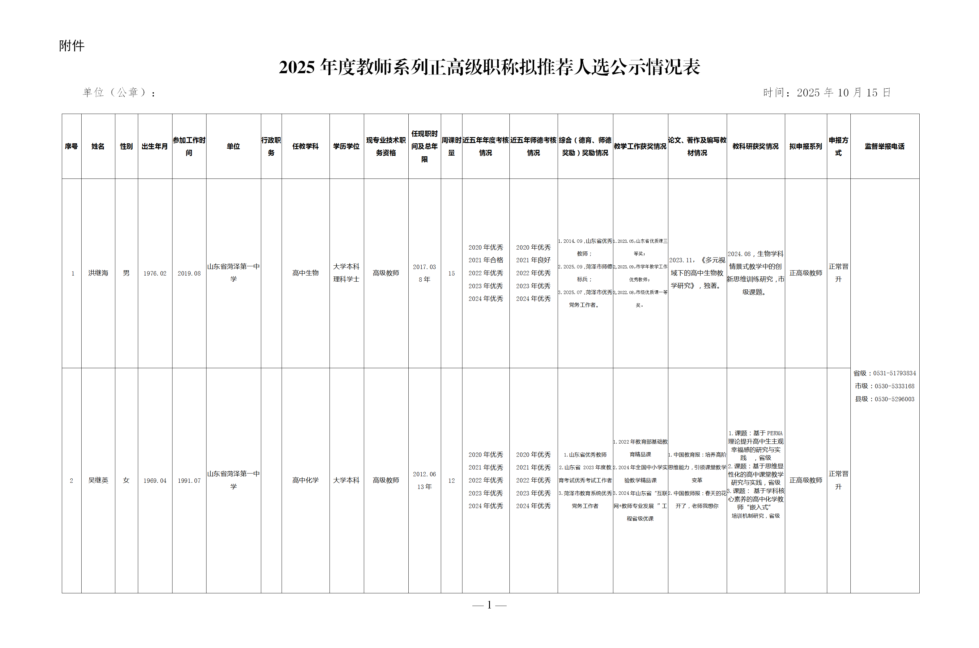 菏泽市第一中学